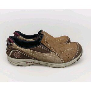 Merrell Women’s Size 7 Kamori Loafers Dark Earth Suede Leather Slip-on Shoes